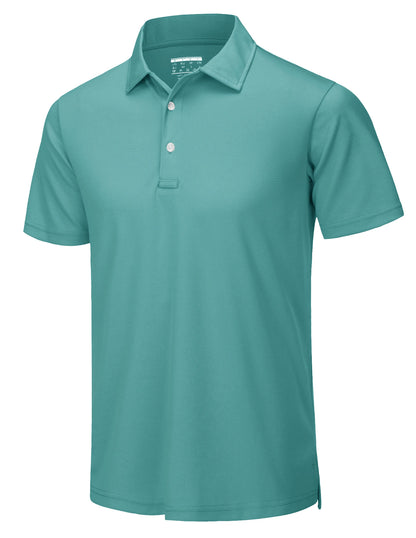 TACVASEN Summer Casual T-shirts Mens Short Sleeve Polo Shirts Button Down Work Shirts Quick Dry Tee Sports Fishing Golf Pullover