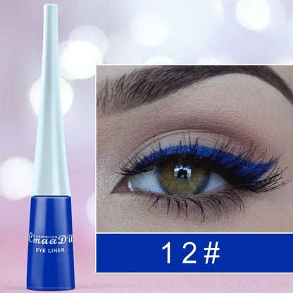 Liquid Blue Eyeliner Pencil Ultra-thin Long Lasting Quick Dry Smooth Rainbow Colorful Eye Liner Waterproof No Blooming Cosmetics
