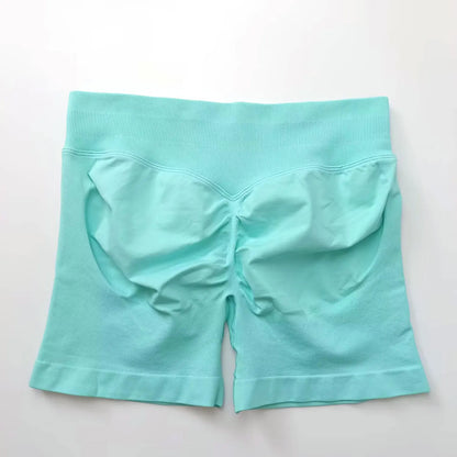 NCLAGEN Seamless Shorts 4.5" Gym Shorts Woman Scrunch Butt Fitness Sports Short Workout Seamless Leggings Running Yoga bottoms