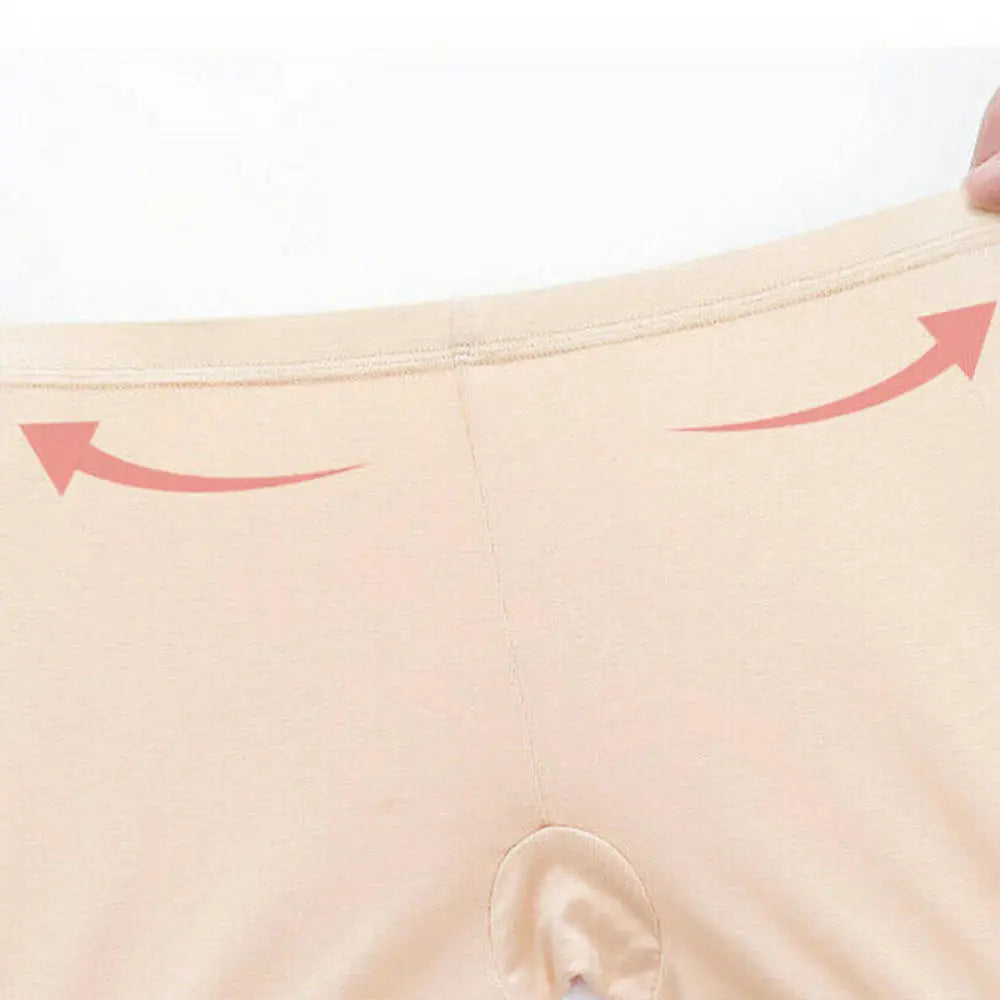 Sexy Lace Edge Soft Seamless Safety Short Pants Summer Under Skirt Shorts Modal Ice Silk Breathable Short Tights Women Underwear