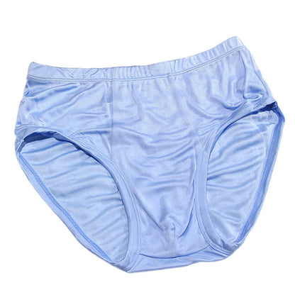 Birdtree Men's 100% Real Silk Thin Summer Briefs Knitted Seamless Panties Underwear Lingerie New 2023 U34608C