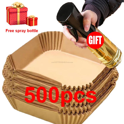 20cm Air Fryer Paper Liner Pastry Accessories Airfryer Cooking Baking Paper Tool Aerogrill Parchment Oven Disposable Dishes