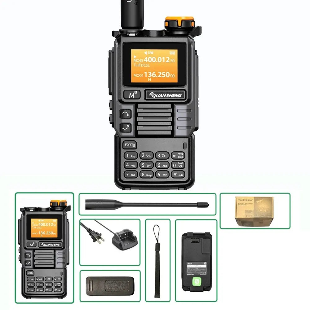 Quansheng UV-K5 Upgrade UV-K5 (99) Interphone 5W Air Band Radio Tyep C Charging UHF VHF DTMF FM Scrambler NOAA Wireless Frequenc