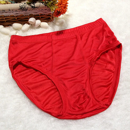 Birdtree Men's 100% Real Silk Thin Summer Briefs Knitted Seamless Panties Underwear Lingerie New 2023 U34608C