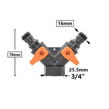 Garden Hose Quick Connector 1/2 3/4 1 Inch Pipe Coupler Stop Water Connector 16/20/32mm Repair Joint Irrigation System Fitting