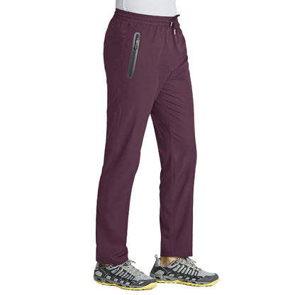 TACVASEN Outdoor Pants Men Quick Dry Straight Running Hiking Pants Elastic Lightweight Yoga Fitness Exercise Sweatpants Joggers