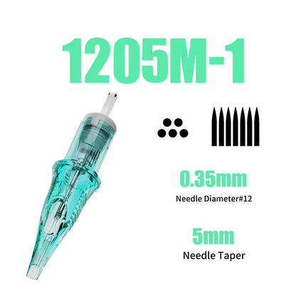 Dragonhawk ALPHA Tattoo Cartridges Needles Supplies RL RM M RS for Tattoo Machine Gun Permanent Makeup or Body Art Given Tattoo