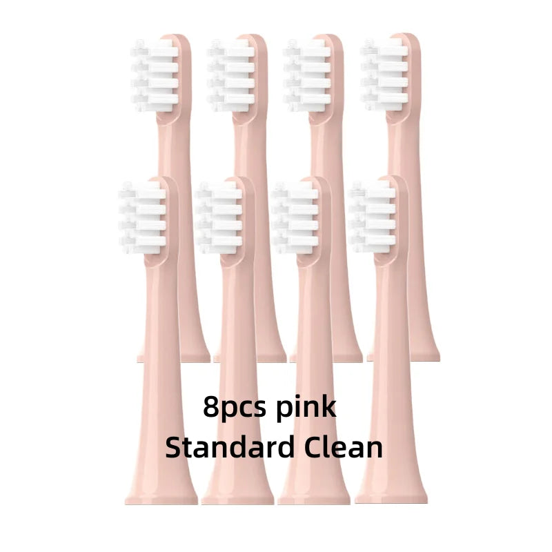 For XIAOMI MIJIA T100 Replacement Brush Heads Sonic Electric Toothbrush Vacuum DuPont Soft Bristle Suitable Nozzles