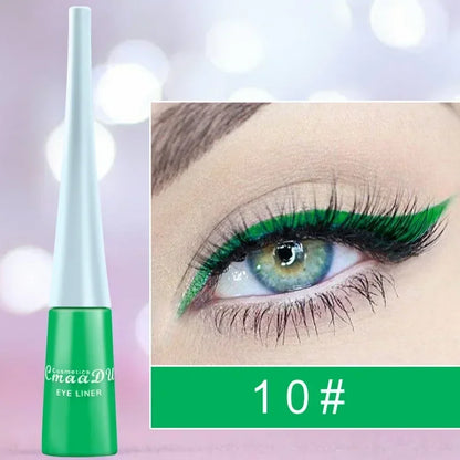 Liquid Blue Eyeliner Pencil Ultra-thin Long Lasting Quick Dry Smooth Rainbow Colorful Eye Liner Waterproof No Blooming Cosmetics