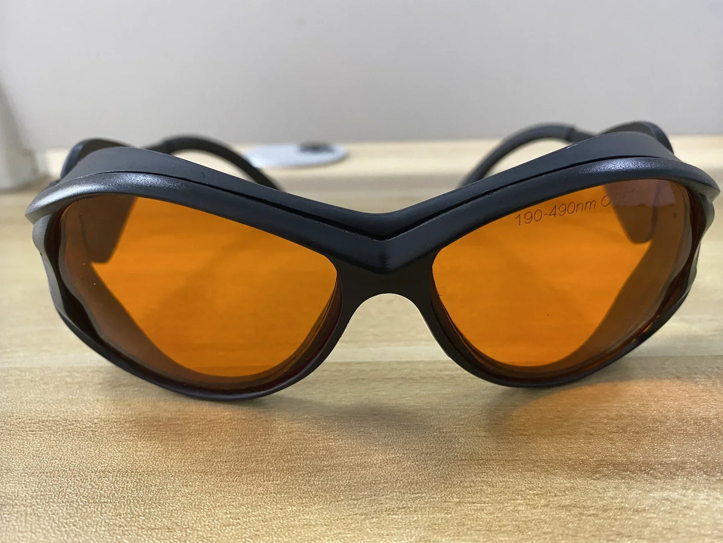 LSG-9 190-490nm OD6+ CE For 405nm 445nm 450nm 473nm violet and blue laser safety glasses VLT 50%  With Case and Cloth