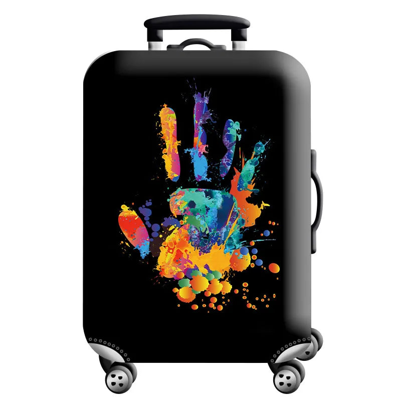 Luggage Cover Stretch Fabric Suitcase Protector Baggage Dust Case Cover Suitable for18-32 Inch Suitcase Case Travel Organizer