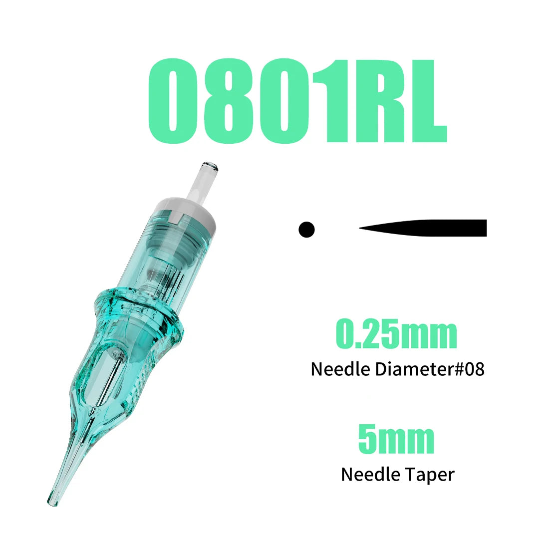 Dragonhawk ALPHA Tattoo Cartridges Needles Supplies RL RM M RS for Tattoo Machine Gun Permanent Makeup or Body Art Given Tattoo