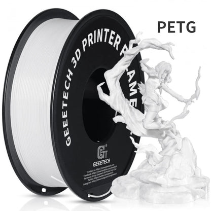 Geeetech 3d printer Filament PLA PETG Plastic 1kg 1.75mm,Tangle-Free, 3d printing wire materials, black, white, vacuum packaging