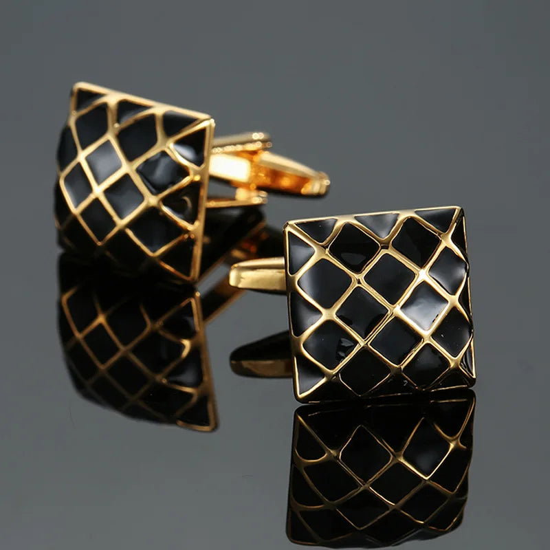Cufflinks For Men Luxury Silvery Cuffs Retro Metal Cuff Links Mens French Square Button Shirts Business Jewelry Gift For Wedding