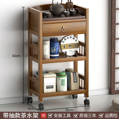 Multifunctional Living Room Center Table Drawer Design Bedside Table Universal Pulley Side Table All-match Scene Home Furniture