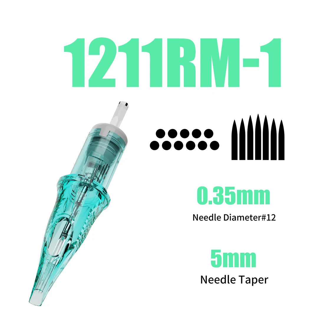 Dragonhawk ALPHA Tattoo Cartridges Needles Supplies RL RM M RS for Tattoo Machine Gun Permanent Makeup or Body Art Given Tattoo