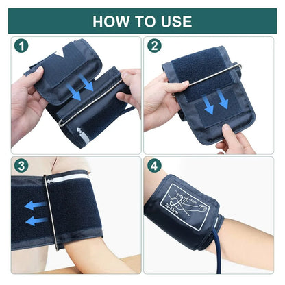 Portable Tonometer Digital Tensiometer Heart Rate Monitor Arm Blood Pressure Monitor BP Equipment Automatic Professional Medical