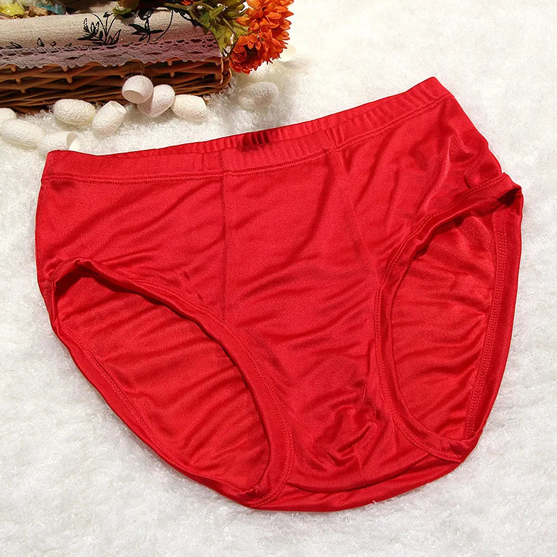 Birdtree Men's 100% Real Silk Thin Summer Briefs Knitted Seamless Panties Underwear Lingerie New 2023 U34608C