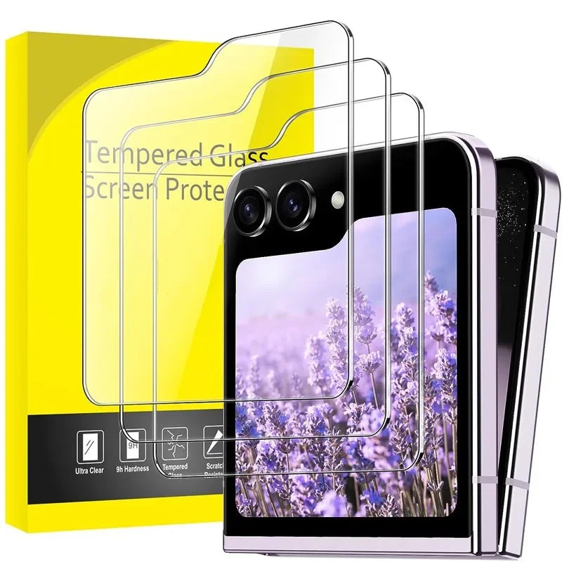 5/1Pcs zFlip7 zFlip6 Back Screen Protector For Samsung Z Flip 7 6 5 Flip6 Flip7 HD Tempered Glass 9H Hardness Protective Film