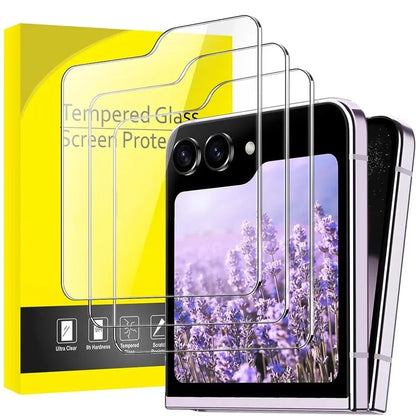 5/1Pcs zFlip7 zFlip6 Back Screen Protector For Samsung Z Flip 7 6 5 Flip6 Flip7 HD Tempered Glass 9H Hardness Protective Film