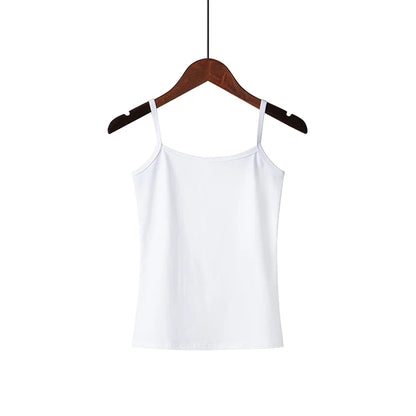 2025 Spring Summer Tank Tops Women Sleeveless Big Size T Shirt Ladies Vest Singlets Camisole Cotton Ladies Vest 16 Colors 3XL