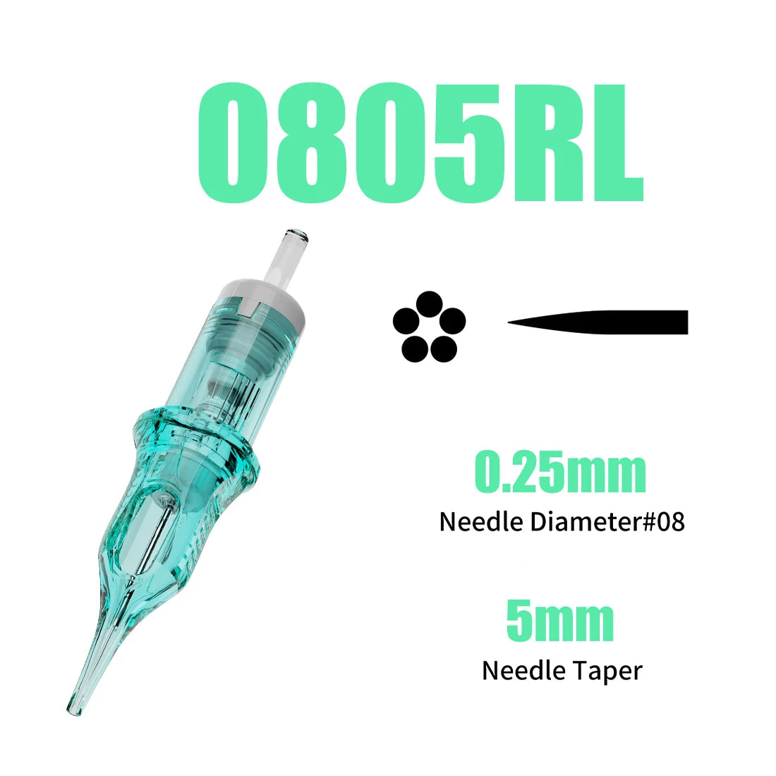 Dragonhawk ALPHA Tattoo Cartridges Needles Supplies RL RM M RS for Tattoo Machine Gun Permanent Makeup or Body Art Given Tattoo