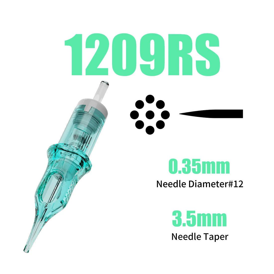 Dragonhawk ALPHA Tattoo Cartridges Needles Supplies RL RM M RS for Tattoo Machine Gun Permanent Makeup or Body Art Given Tattoo