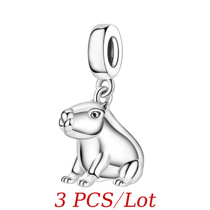 Cute Hanging Sloth Charm Fit Original Pan Bracelet DIY Women Jewelry Gift Sweet Animals Beads 2024 New Arrivals