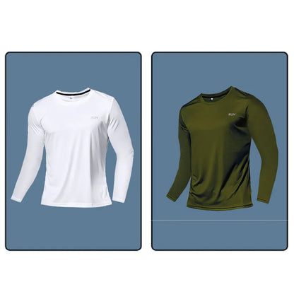 Men Women Quick Dry Long Sleeve Sport T Shirt Gym Jerseys Fitness Shirt Trainer Running T-Shirt Teenager Breathable Sportswears
