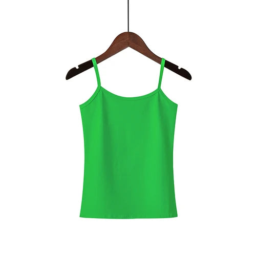 2025 Spring Summer Tank Tops Women Sleeveless Big Size T Shirt Ladies Vest Singlets Camisole Cotton Ladies Vest 16 Colors 3XL
