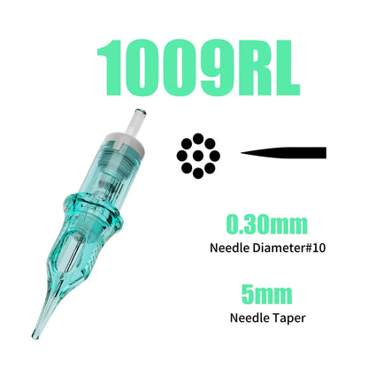 Dragonhawk ALPHA Tattoo Cartridges Needles Supplies RL RM M RS for Tattoo Machine Gun Permanent Makeup or Body Art Given Tattoo