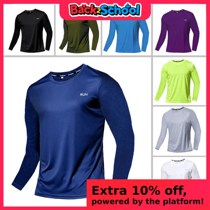 Men Women Quick Dry Long Sleeve Sport T Shirt Gym Jerseys Fitness Shirt Trainer Running T-Shirt Teenager Breathable Sportswears