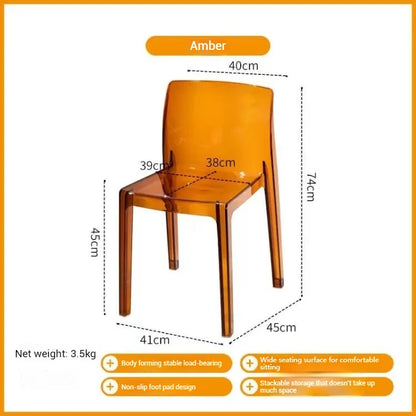 High Dining Bar Chairs Office Nordic Accent Velvet Bar Stools Luxury Transparent Acrylic Design Banqueta Home Furniture HBBC